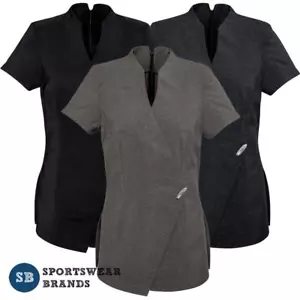 Ladies Spa Tunic Beauty Salon Health Uniform Womens Stretch Size 6-20 H630L - Picture 1 of 2