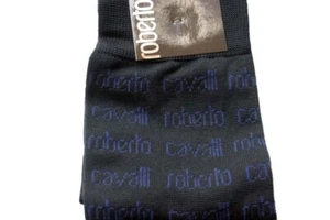 Roberto Cavalli Men Socks size M suitable for shoe size 7 8 9 Gift For Him NWT - Picture 1 of 2