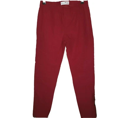 Pantalones de cintura elástica al tobillo con cremallera con estilo para mujer talla mediana  Foto 1 de 4