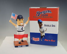 2006 Milwaukee Brewers Racing Sausage Bobble Hot Dog Bobblehead In Box