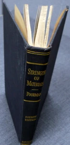 Strength of Materials by Alfred P. Poorman: 1945 4th Edition 2nd Impression - Picture 1 of 9