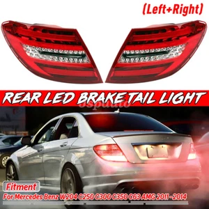 Luz trasera de freno LED lente roja para Mercedes Benz W204 C250 C300 C350 2011-14 - Imagen 1 de 14