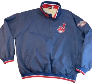 Chaqueta cortavientos suéter de colección Jacobs Field Cleveland Indians XL Chief Wahoo - Imagen 1 de 13