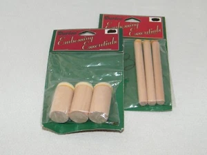 New Darice Embossing Essentials Stencil Foam Brush -Wood . 8MM or 30MM of Choice - Picture 1 of 18