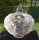 VINTAGE WALTHER GLASS LIDDED BOWL NEW BOXED LABELLED