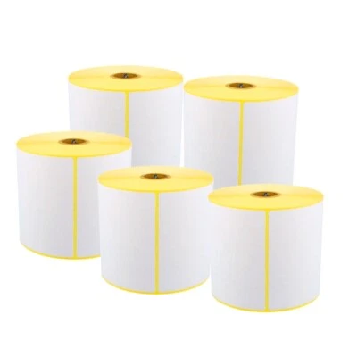 5x 500 Thermo Etiketten Rolle 100 x 150 mm Versandetiketten GLS DPD DHL f. Zebra - Bild 1 von 4