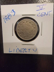1883 G/VG Liberty V Nickel - 1st Year Issue - Picture 1 of 2