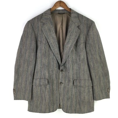 Vtg Warren Sewell Men Western Tweed Jacket Sport Coat sz 44L Made x The Warf USA - Image 1 of 4