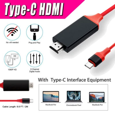 Per Samsung Galaxy S25/S25+/S25 Ultra Type C telefono a HDMI HD TV cavo adattatore - Immagine 1 di 4