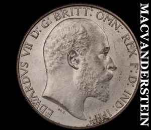 Gran Bretaña: chelín de plata 1902 - escaso mate prueba sin precio base #C3094 - Imagen 1 de 2