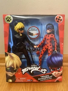 Miraculous Ladybug & Cat Noir Doll 2 Pack 10.5" 11" Paris Mission Accomplished - Picture 1 of 6