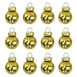 IKEA VINTERFEST Christbaumschmuck Kugeln Minikugeln goldfarben 12 Stück - Bild 1 von 1