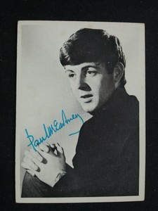 1964 Topps Beatles B & W 1st Series # 27 Paul McCartney (VG/EX)