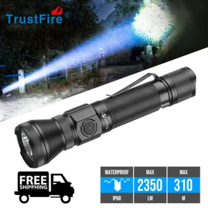 Trustfire 2350Lumen Bright Led Tactical Flashlight TypeC Charging LED Torch US - Picture 1 of 21