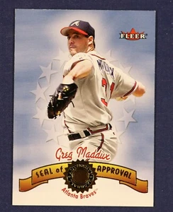 2001 Fleer Authority Seal of Approval #9 Greg Maddux - Picture 1 of 2