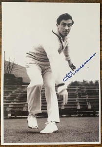 Fred Trueman England Cricket Photo Print A5 Autograph Pre-Print - Picture 1 of 1