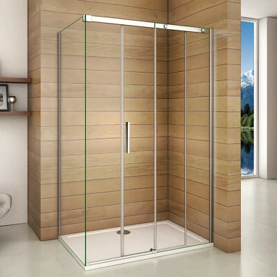 AICA 8mm NANO ESG Echtglas Schiebetür Duschkabine Duschabtrennung Dusche Duschwand