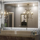 60 X 40 Inch LED Vanity Mirror Backlit Mirror Bathroom Lighted Mirror Large Anti