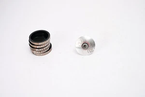 Raleigh 1 1/8" Silver Bike Bicycle Headset Stem Top Cap w/ 5 spacers Road Gravel - Picture 1 of 4