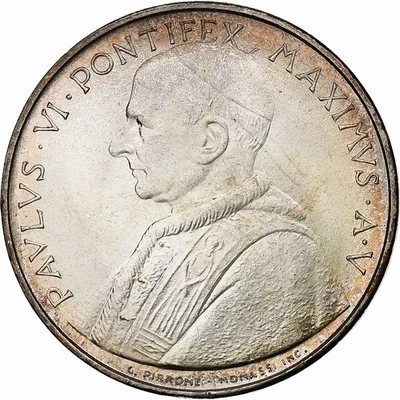 [#1284730] Vatican, Paul VI, 500 Lire, 1967 - Anno V, Rome, Silver, MS, KM:99 - Image 1 of 2