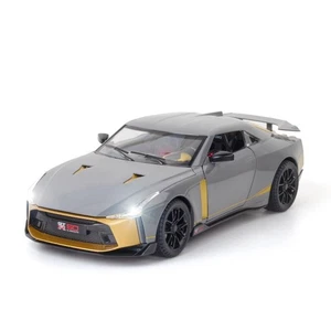 Nissan GT-R50 1:24 Metal Diecast Model Car Toy Collection Sound&Light Pull Back - Picture 1 of 14