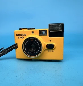 Konica pop 35mm Point & Shoot Film Camera, Yellow - Tested - Picture 1 of 12
