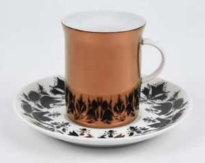 MCM Bjørn Wiinblad for Rosenthal Berlin Hilton Demitasse Cup & Saucer - Picture 1 of 4