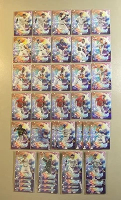 Lote místico actualización Topps 2024 (42 cartas) Juez Bichette paralelos azules Foto 1 de 4