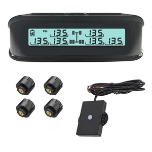 RV Tire Pressure Monitoring System with Signal Repeater,  0-199PSI, Solar Charge - Picture 1 of 7