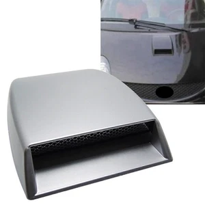 Car Auto Vent Universal Air Flow Intake Scoop Bonnet Hood Decoration Cover Grey - Picture 1 of 3