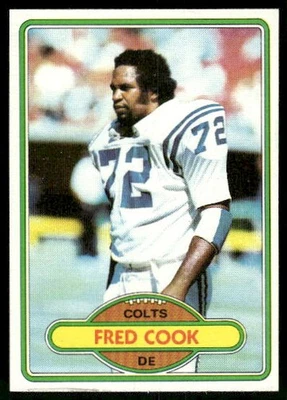 1980 Topps Fred Cook #294 Baltimore Colts - Image 1 of 2