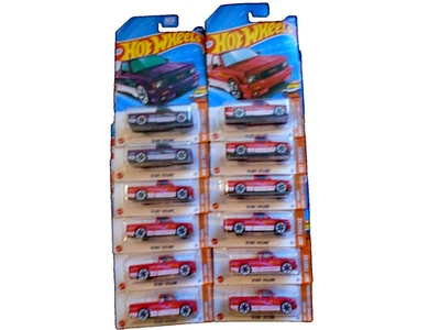 Hot Wheels '91 GMC SYCLONE HW Hot Trucks #8/10 Lote de 12 Nuevos 10 ROJOS Y 2 MORADOS Foto 1 de 3