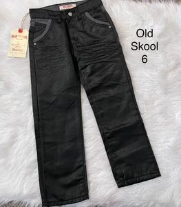 Y2K Old Skool Black Shimmer Jeans Size: 6 NWT - Picture 1 of 1