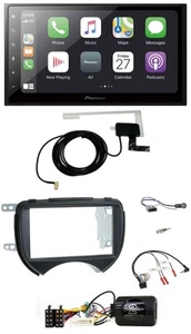 Pioneer USB Lenkrad 2DIN Bluetooth DAB Autoradio für Nissan Micra 2010-13 schwar - Bild 1 von 12