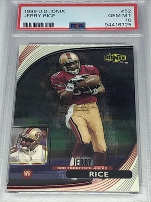 1999 US Ionix Jerry Rice PSA 10 - Image 1 of 2