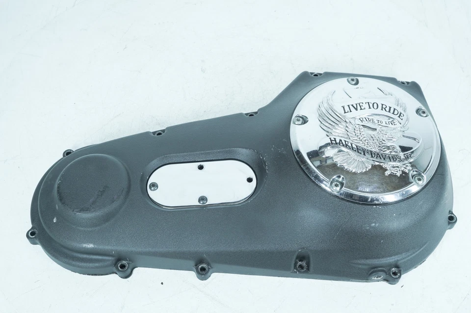 Harley Dyna Super Glide T-Sport 2001 OEM cubierta de embrague primaria exterior Eagle Spirit Foto 1 de 4