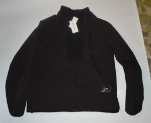 Groschen Größe M braun 100% Polyester durchgehender Reißverschluss Jacke neu mit Etikett Mr Porter - Bild 1 von 14