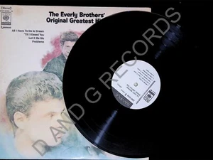EVERLY BROTHERS Original Greatest Hits DOUBLE LP RARE PROMO JAPANESE LP EX 1970 - Picture 1 of 14