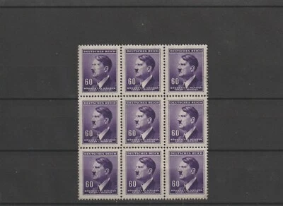 🇩🇪 BOHEMIA & MORAVA MOROVIA GERMANY REICH STAMP OCCUPIED Block 9 MNH - Image 1 of 4