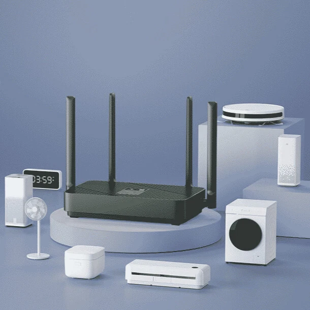 WiFi 6 Gigabit Mesh Smart Router Dual-Band AX1800 Mi Home App Management QoS - Image 1 of 4