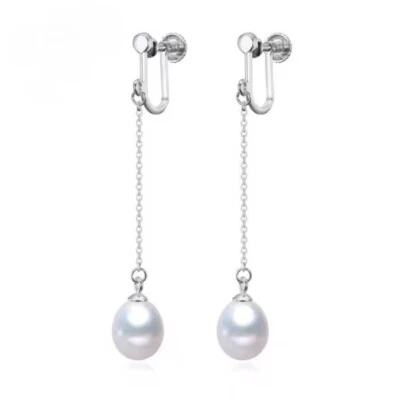 Damen Ohrringe Ohrhänger 925er Sterling Silber Süßwasser Perle AAA Ohrschmuck - Bild 1 von 4