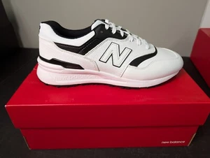 NEW IN BOX MEN'S NEW BALANCE 997 SL SHOES, COLOR: WHITE/BLACK, SIZE: 9.5 - Picture 1 of 3