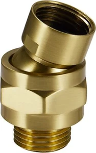 Solid Brass Shower Head Swivel Ball Adapter Adjustable Shower Arm Extension Sho - Picture 1 of 2