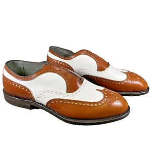 FootJoy Classics Golfschuhe 57489 braun/weiß Budapester Gr. 11E NEU mit Spikes - Bild 1 von 9