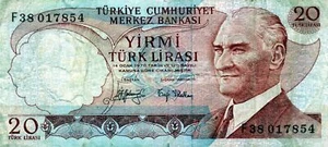 Turquía: 20 liras, 1974 - Imagen 1 de 2