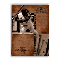 2004 Donruss Classics Legendary Jerseys Rickey Henderson LB 60 Anaheim Angels 