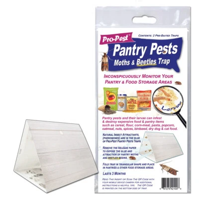 J F OAKES Pantry Moth and Beetle Trap For Indian Meal Moths and Cigarette Beetles 2 Traps