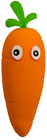 3X Stretchy Cucumber, Chill, Carrot with Eyes Squeeze Me Tactile Toys