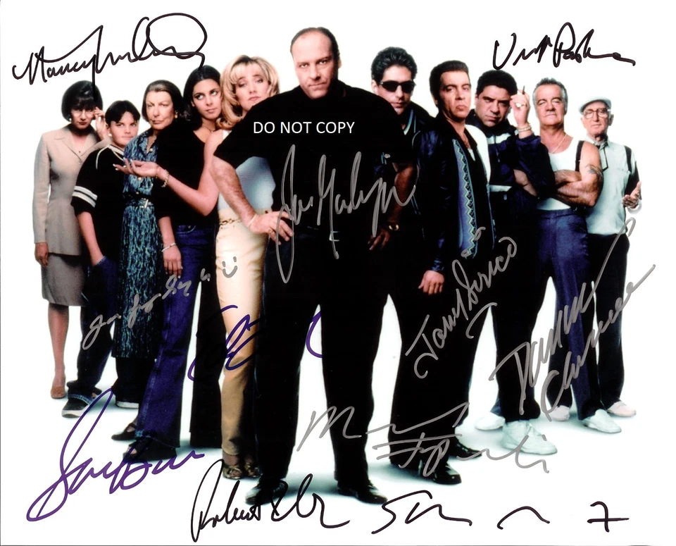 THE SOPRANOS - FULL CAST Autographed Signed 8x10 Reprint Photo #2 !! - Image 1 of 1