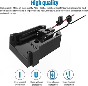 Power Wheel Adapter ABS Plastic 18V 12 Gauge Wire with Fuse Switch for DIY Toys - Picture 1 of 7